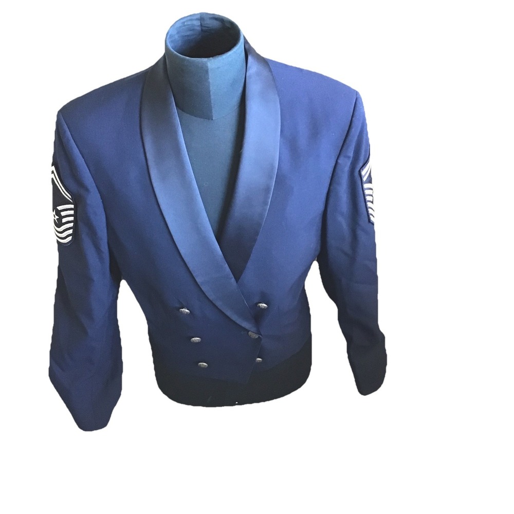 Patriot Weintraub Bros Co. Military Style Navy Fitted Blazer Size 46R USA